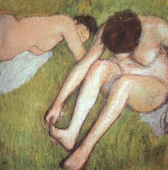 Edgar Degas Bathers on the Grass Norge oil painting art